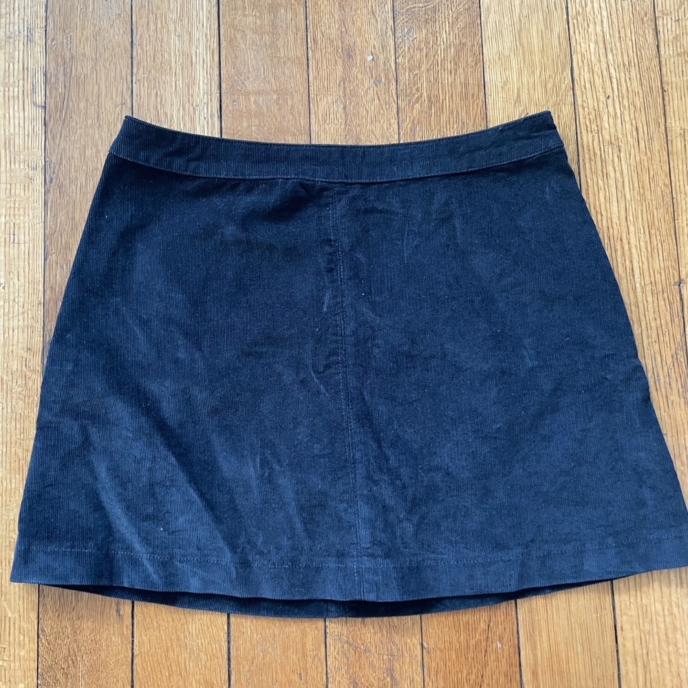 Navy Corduroy Abercrombie Mini Skirt